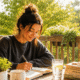 Healthy Summer Self Care Routine Including Journaling Hydration And Quiet Time To Support Emotional Wellness And Reduce Anxiety